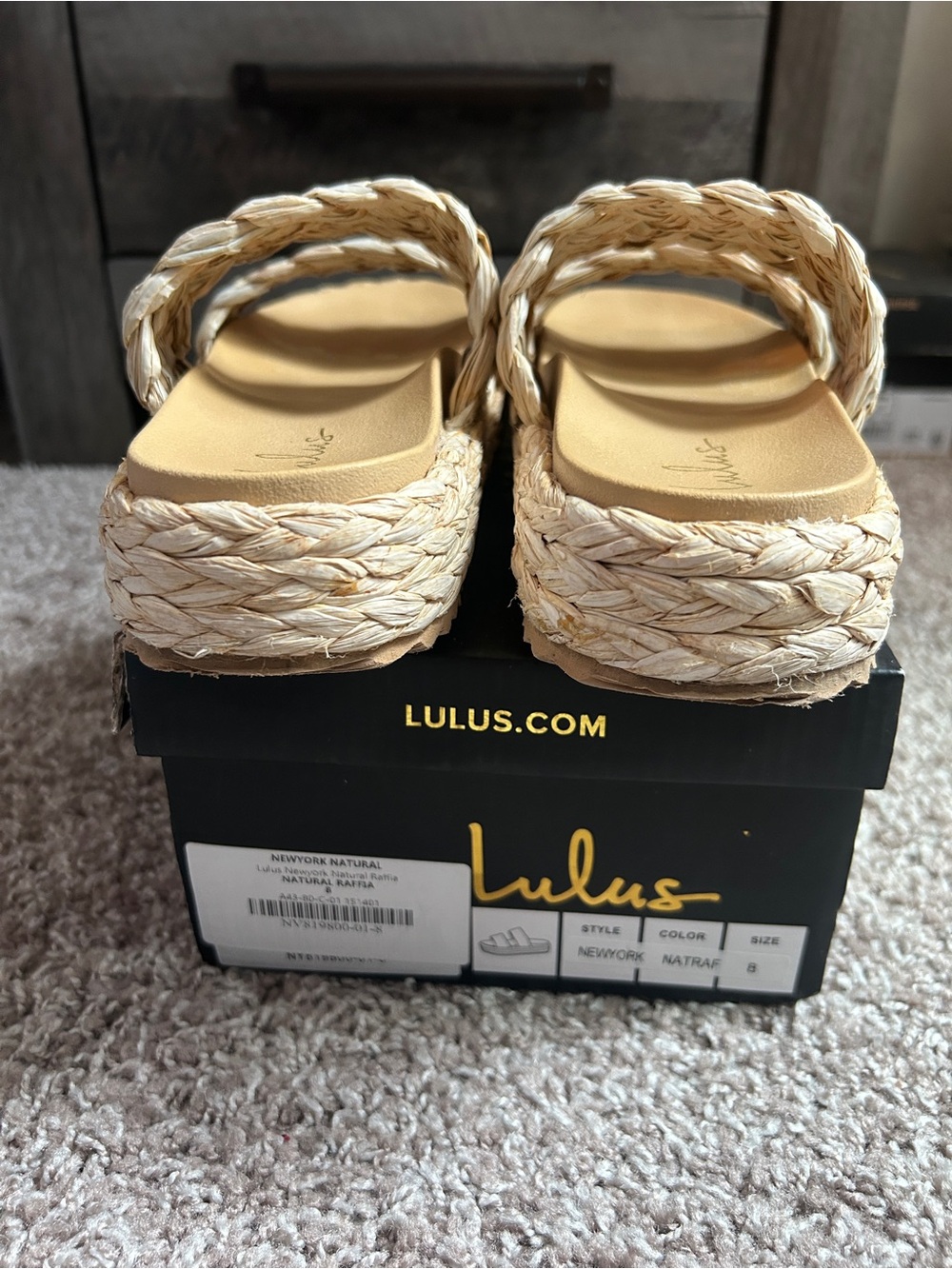 Lulus Raffia Sandals - Picture 6 of 8